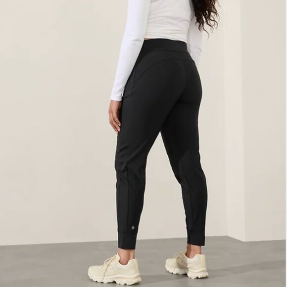 Athleta Headlands Hybrid Trek Mid Rise Jogger Black 6 Reg - Picture 3 of 6